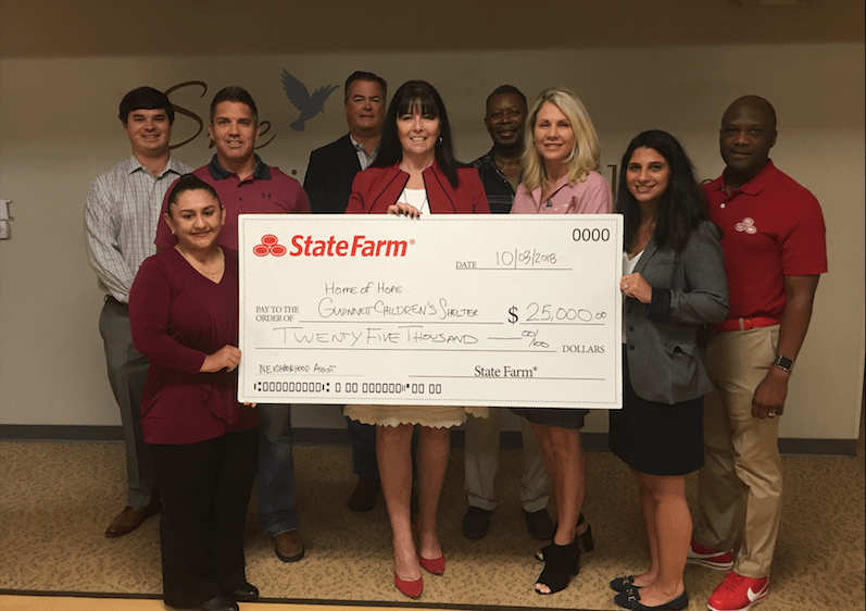 We were awarded a grant from State Farm.