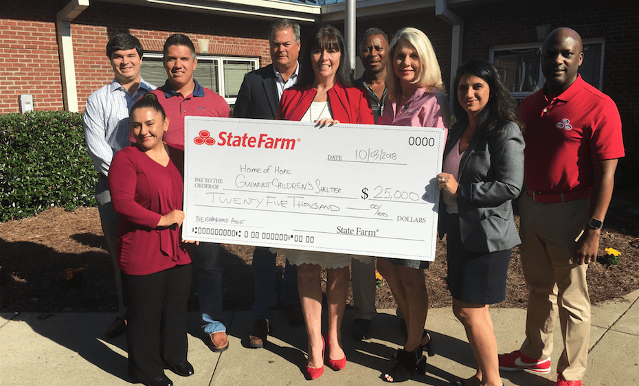 The Neighborhood Assist grant from State Farm will really help our organization work towards our mission of helping homeless children and their mothers.